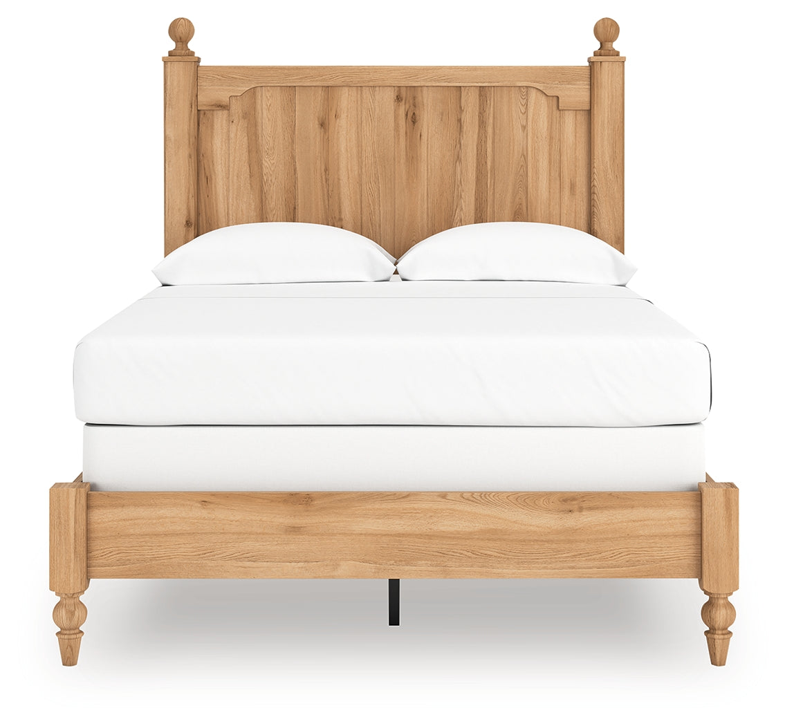 Aleaport Full Panel Bed with Chest and Nightstand in Warm Brown from Ashley Furniture - Luna Furniture
