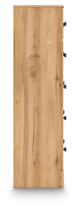 Aleaport King Panel Bed with Dresser and Chest in Warm Brown from Ashley - Luna Furniture