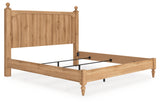 Aleaport King Panel Bed with Dresser and Chest in Warm Brown from Ashley - Luna Furniture
