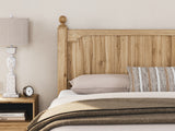 Aleaport King Panel Bed with Mirrored Dresser and Nightstand in Warm Brown from Ashley Furniture - Luna Furniture