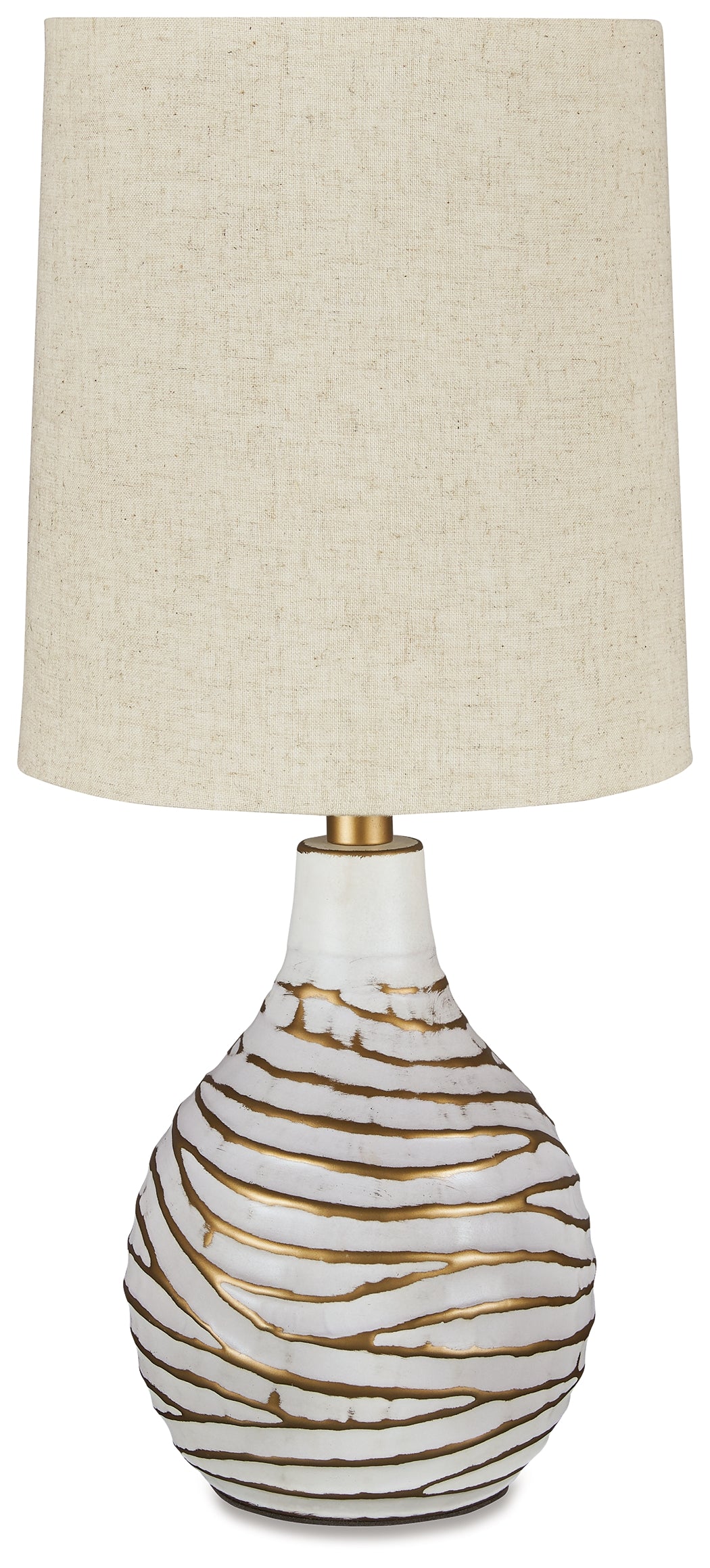 Aleela White/Gold Finish Table Lamp (Set of 2) from Ashley - Luna Furniture