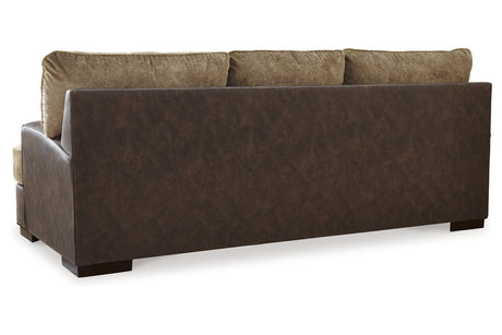 Alesbury Chocolate Sofa, Loveseat, Oversized Chair and Ottoman from Ashley - Luna Furniture
