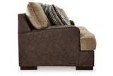 Alesbury Chocolate Sofa, Loveseat, Oversized Chair and Ottoman from Ashley - Luna Furniture