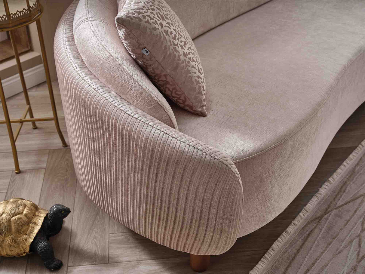 Alessa Cream Stationary Sofa