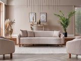Alessa Cream Stationary Sofa