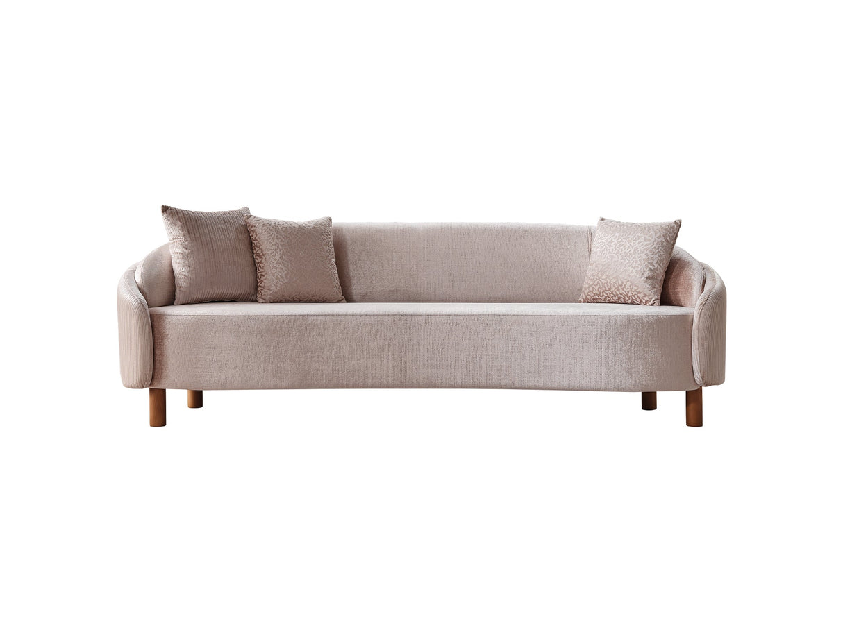 Alessa Cream Stationary Sofa