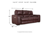 Alessandro Garnet Reclining Sofa and Recliner from Ashley - Luna Furniture