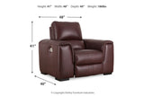 Alessandro Garnet Reclining Sofa and Recliner from Ashley - Luna Furniture
