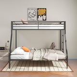Alevera Metal Twin Over Full Bunk Bed with Ladder Black from Coaster - Luna Furniture