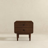 Alexa Mid Century Modern Style Night Stand 2-Drawer from Ashcroft Furniture - Luna Furniture