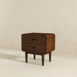 Alexa Mid Century Modern Style Night Stand 2-Drawer from Ashcroft Furniture - Luna Furniture