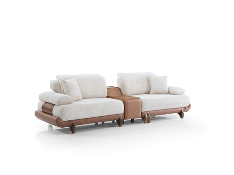 Alexa Module Sofa in Cream from Furnia - Luna Furniture