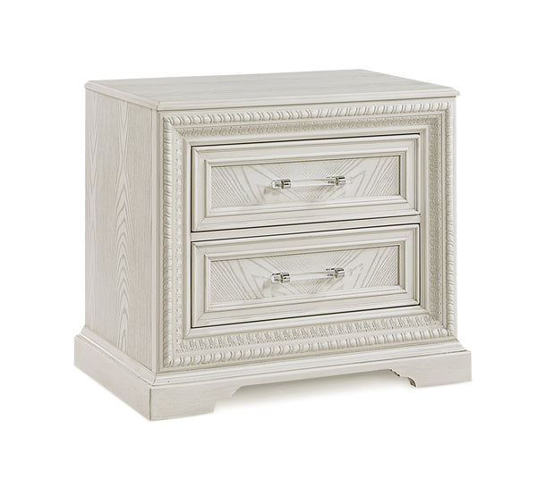 Alexandria Antique White Nightstand