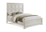 Alexandria Antique White Queen Panel Bed from Crown Mark - Luna Furniture