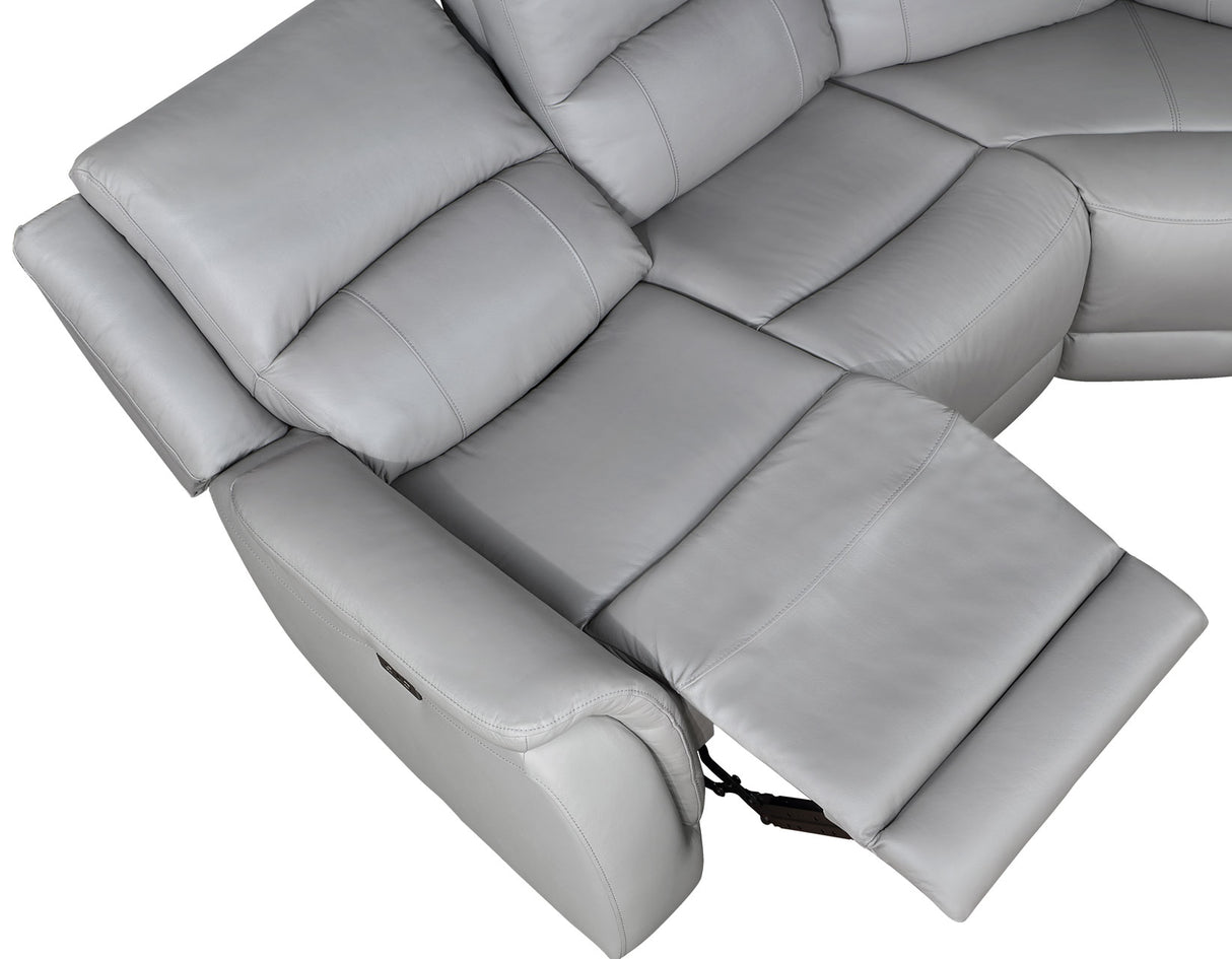 Alexandria Stone Top-Grain Leather 6-Piece Power Reclining Set from Steve Silver - Luna Furniture