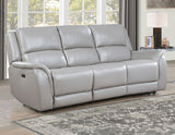 Alexandria Stone Top-Grain Leather Power Reclining Sofa from Steve Silver - Luna Furniture