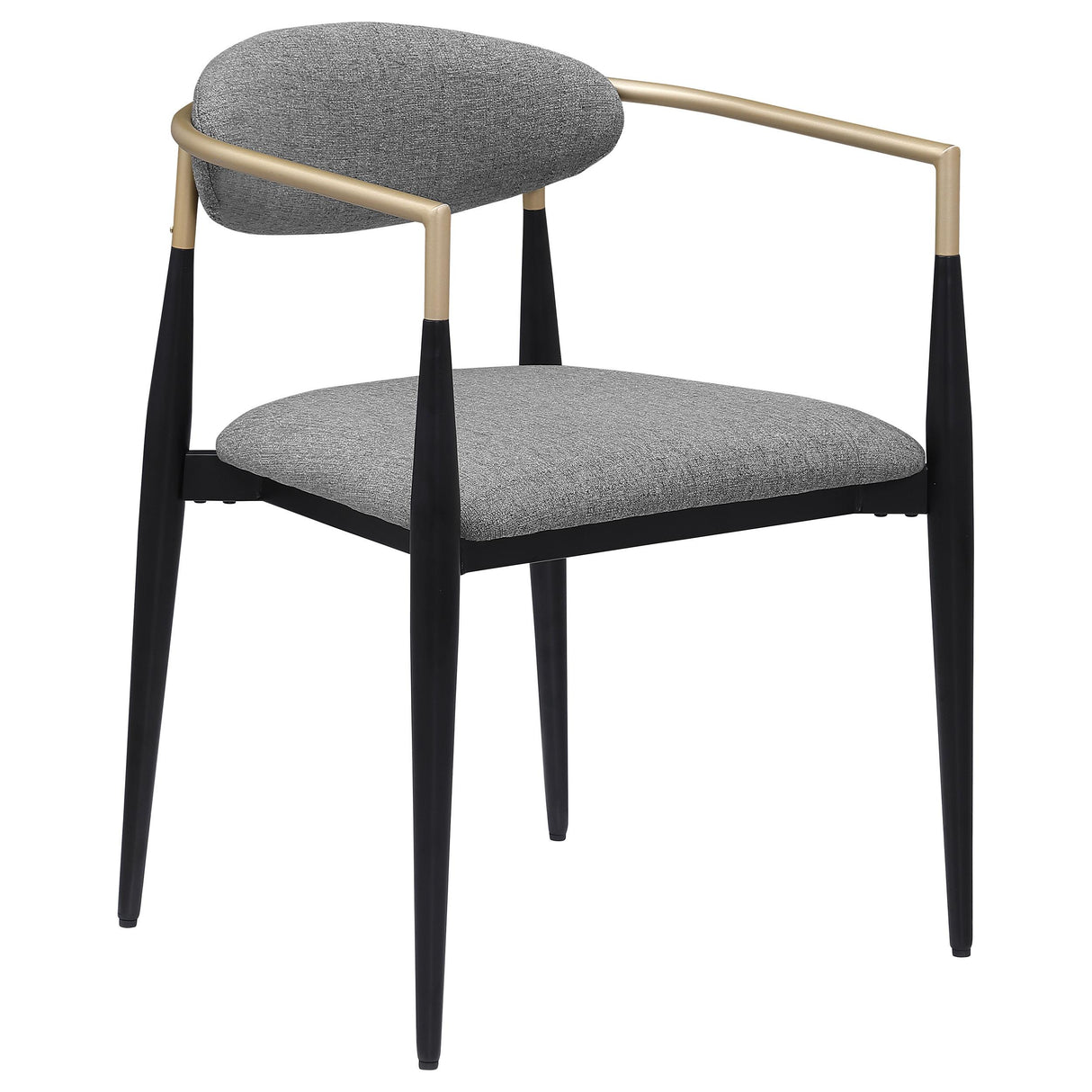 Alexis Gray Upholstered Dining Arm Chair, Set of 2 from Coaster - Luna Furniture