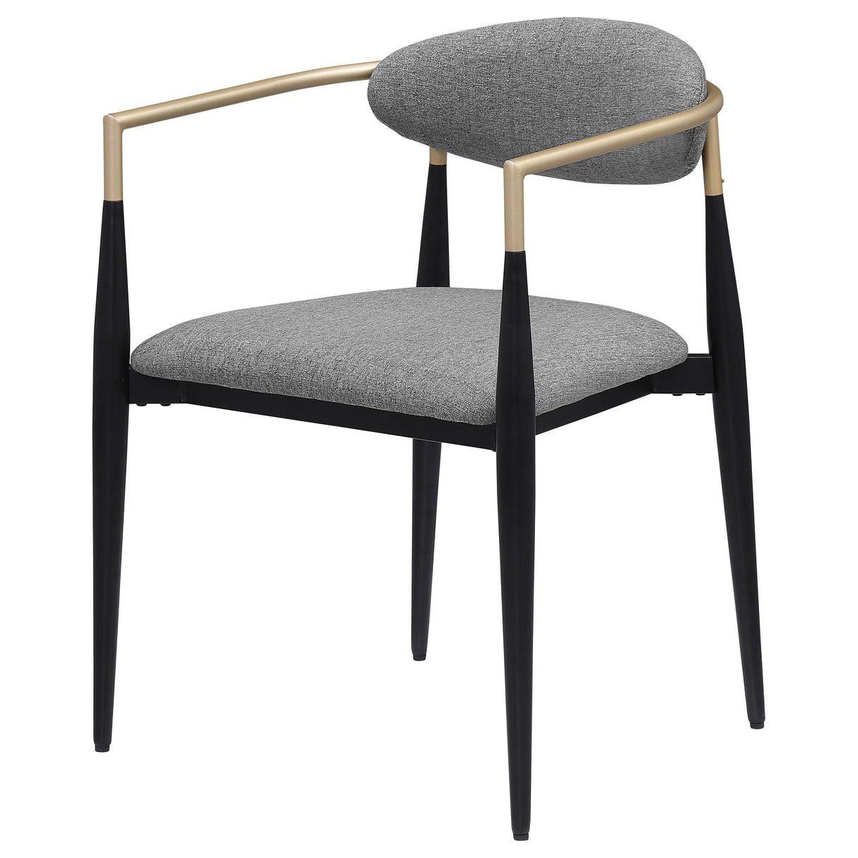 Alexis Gray Upholstered Dining Arm Chair, Set of 2 from Coaster - Luna Furniture