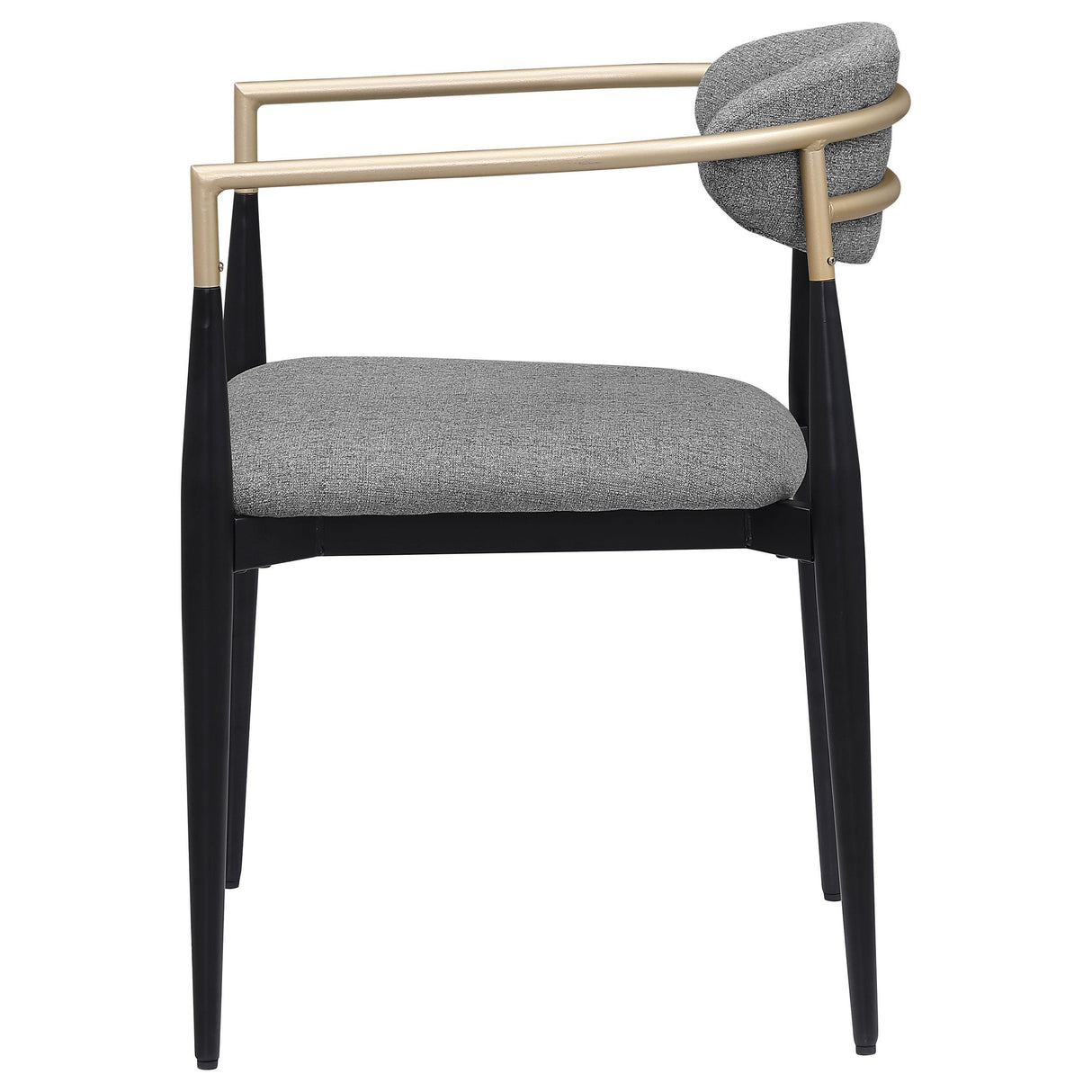 Alexis Gray Upholstered Dining Arm Chair, Set of 2 from Coaster - Luna Furniture