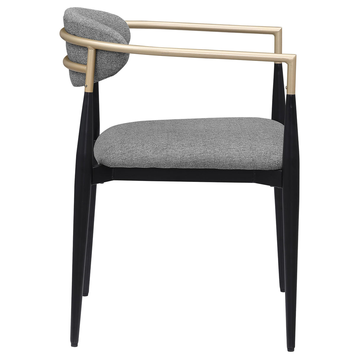 Alexis Gray Upholstered Dining Arm Chair, Set of 2 from Coaster - Luna Furniture
