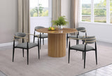 Alexis Gray Upholstered Dining Arm Chair, Set of 2 from Coaster - Luna Furniture