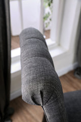 Alfred Antique Black/Gray Side Chair from Furniture of America - Luna Furniture