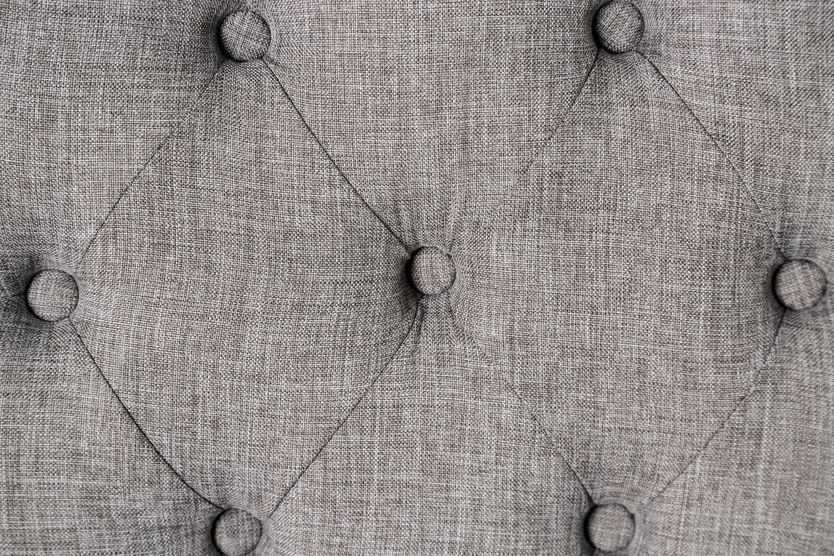 Alfred Antique Black/Light Gray Side Chair from Furniture of America - Luna Furniture