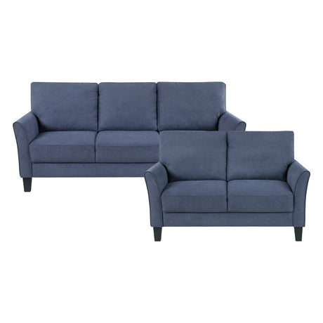 Aliana Blue Sofa and Loveseat from Homelegance - Luna Furniture