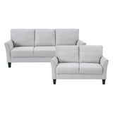Aliana Gray Sofa and Loveseat from Homelegance - Luna Furniture
