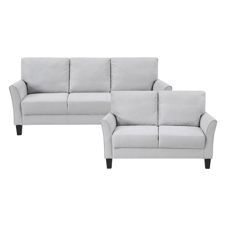 Aliana Gray Sofa and Loveseat from Homelegance - Luna Furniture