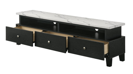 Alina Black Tv Stand from Crown Mark - Luna Furniture