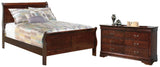 Alisdair Full Sleigh Bed with Dresser in Reddish Brown from Ashley - Luna Furniture