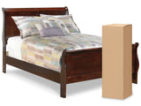 Alisdair Full Sleigh Bed with Mattress in Reddish Brown from Ashley - Luna Furniture