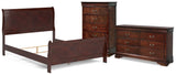 Alisdair Queen Sleigh Bed, Dresser and Chest from Ashley - Luna Furniture