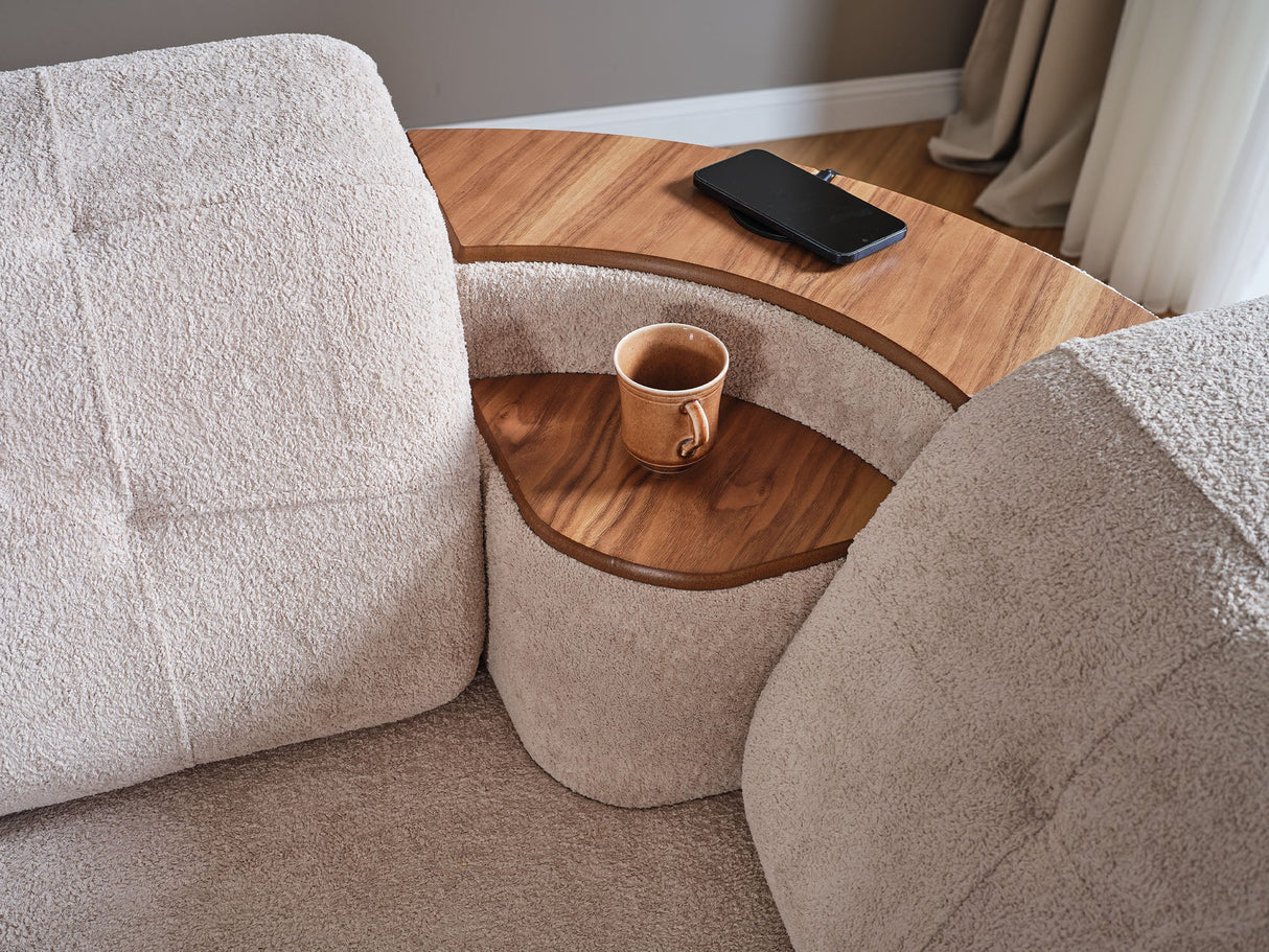 Allegra Cream Modular Sectional from Furnia - Luna Furniture