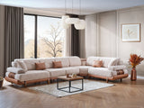 Allegra Cream Modular Sectional from Furnia - Luna Furniture