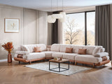 Allegra Cream Modular Sectional from Furnia - Luna Furniture