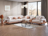 Allegra Cream Modular Sectional from Furnia - Luna Furniture