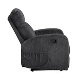 Allen Dark Gray Reclining Chair from Homelegance - Luna Furniture