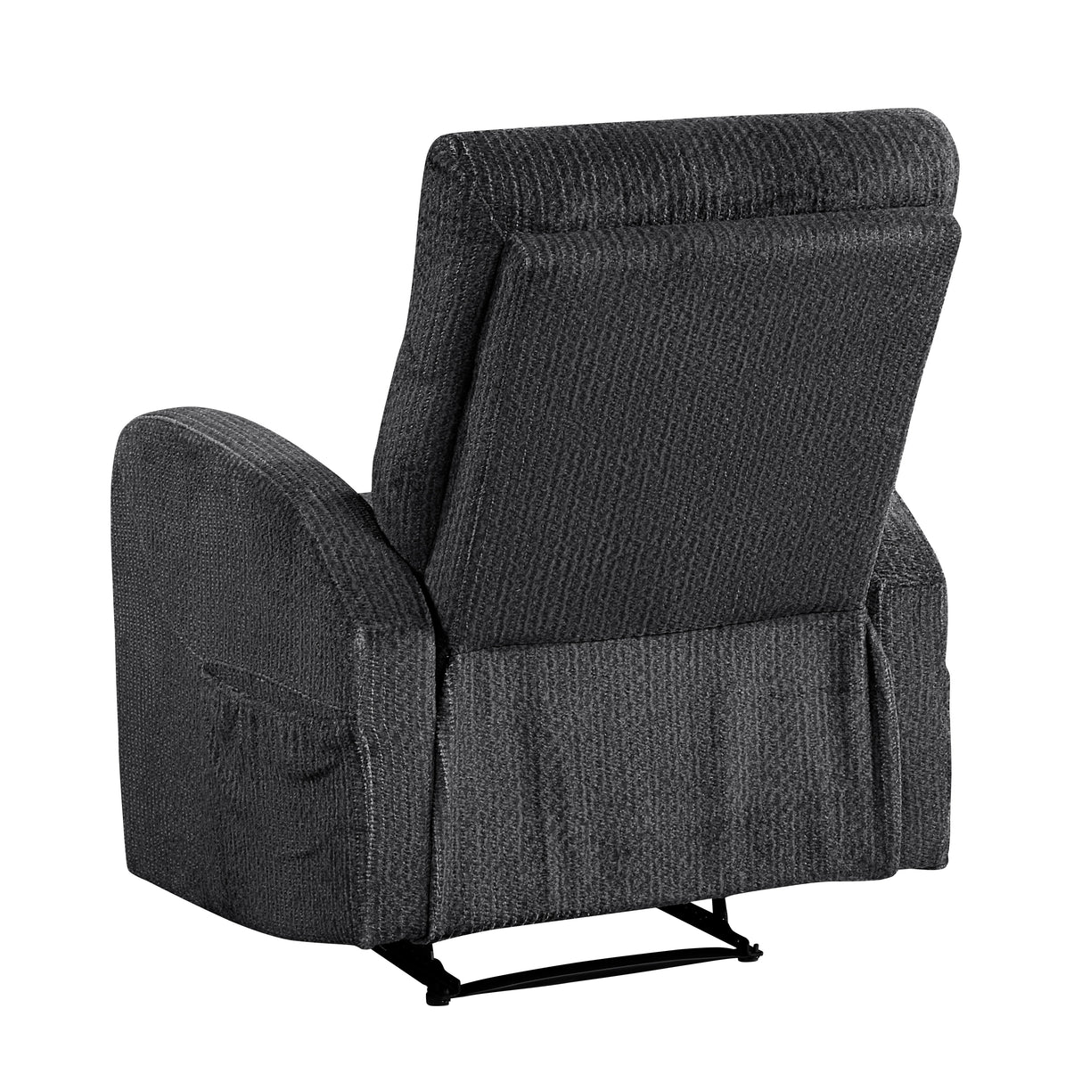 Allen Dark Gray Reclining Chair from Homelegance - Luna Furniture
