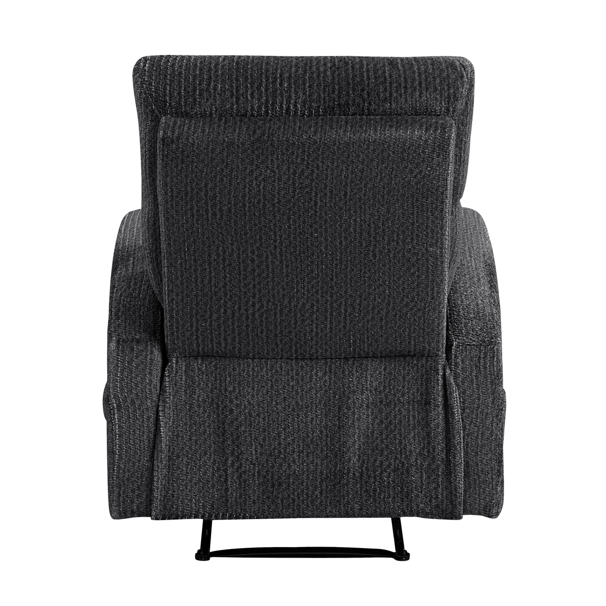 Allen Dark Gray Reclining Chair from Homelegance - Luna Furniture