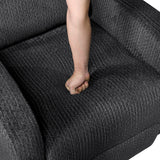 Allen Dark Gray Reclining Chair from Homelegance - Luna Furniture