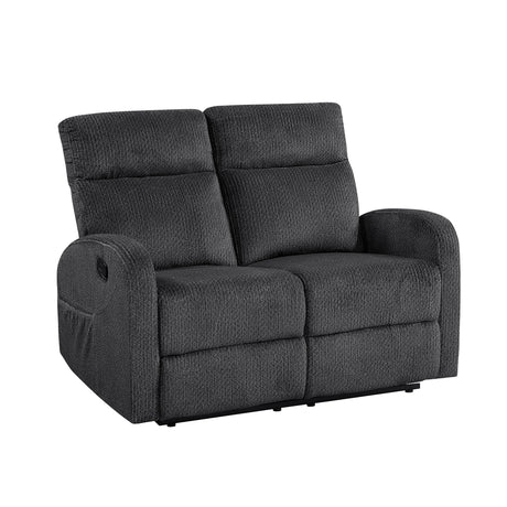 Allen Dark Gray Reclining Living Room Set from Homelegance - Luna Furniture