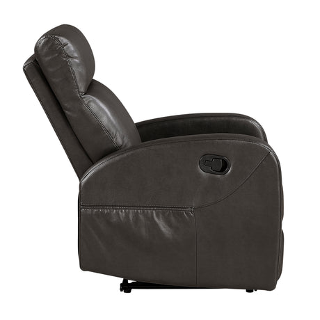Allen Espresso Reclining Chair from Homelegance - Luna Furniture