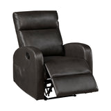 Allen Espresso Reclining Chair from Homelegance - Luna Furniture