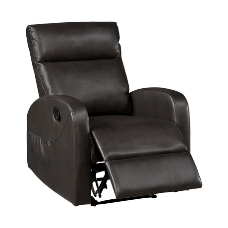 Allen Espresso Reclining Chair from Homelegance - Luna Furniture