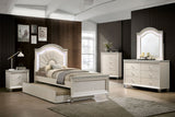 Allie Pearl White Twin Bed from Furniture of America - Luna Furniture