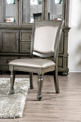 Alpena Gray/Silver Side Chair from Furniture of America - Luna Furniture