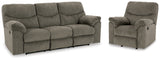 Alphons Putty Reclining Sofa and Recliner from Ashley - Luna Furniture