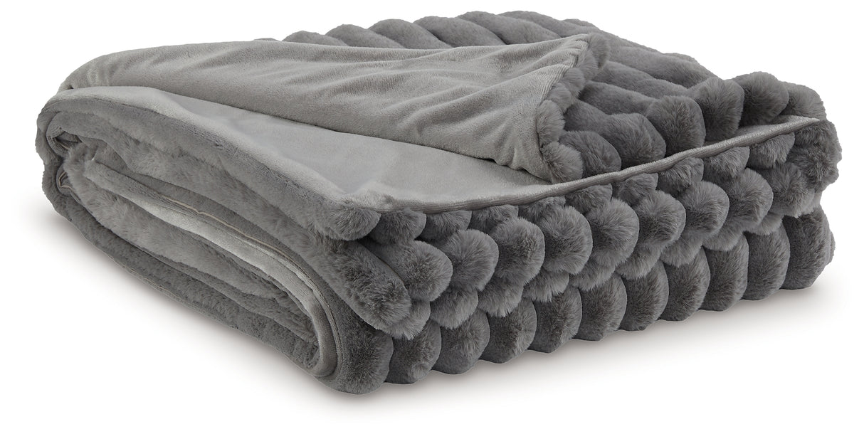 Alsonwell Gray Throw from Ashley - Luna Furniture